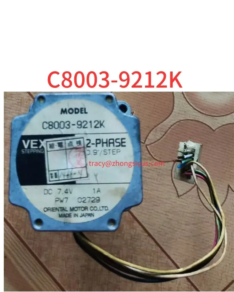 Used stepping motor C8003-9212K DC7.4V1A
Used stepping motor C8003-9212K DC7.4V1A