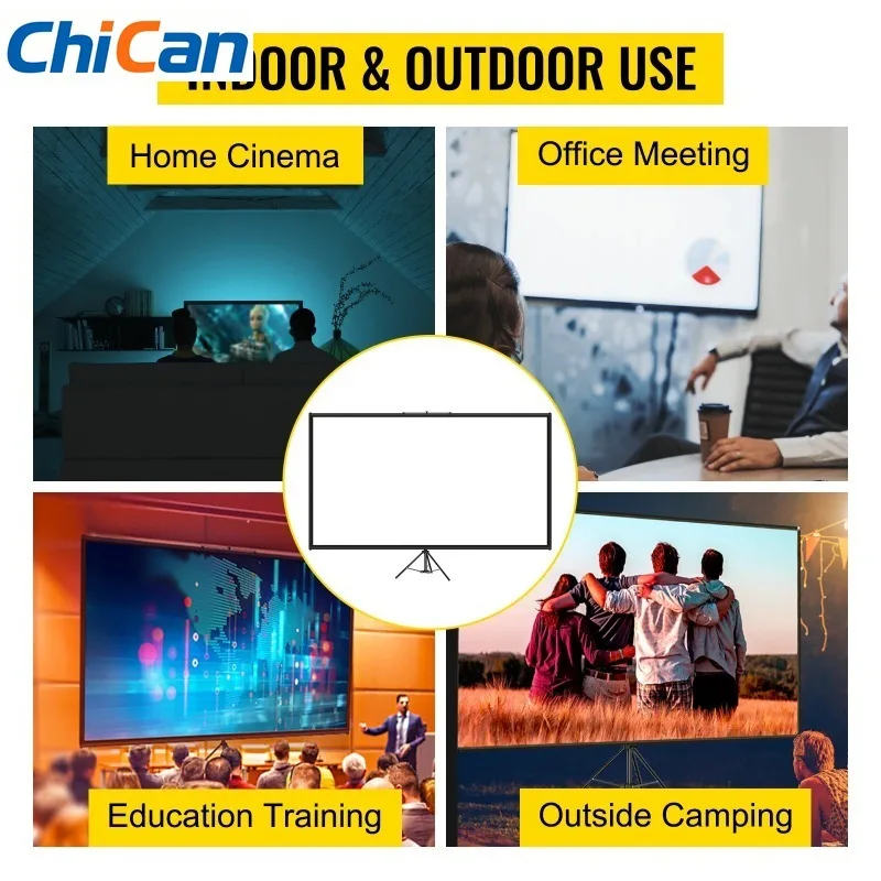 【Upgraded】SucceBuy 60 70 80 90 100 110 in Tripod Projector Screen W/ Stand 16:9 4K HD Portable Home Cinema for Indoor & Outdoor
【Upgraded】SucceBuy 60 70 80 90 100 110 in Tripod Projector Screen W/ Stand 16:9 4K HD Portable Home Cinema for Indoor & Outdoor