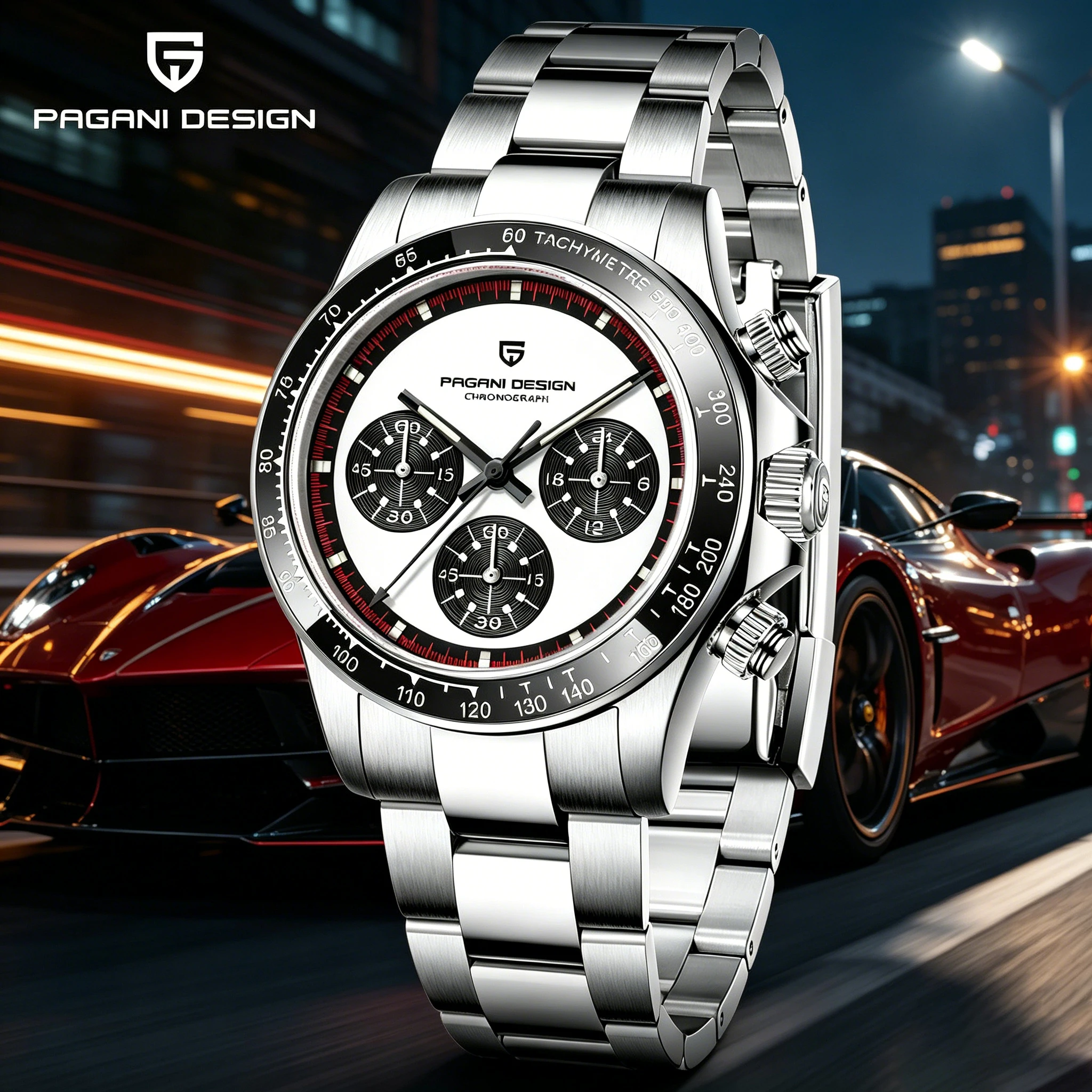 PAGANI DESIGN New 40MM Luxury Men's Quartz Watch Ceramic Bezel Japan TMI VK63 Stainless Steel Sapphire Waterproof reloj hombre
PAGANI DESIGN New 40MM Luxury Men's Quartz Watch Ceramic Bezel Japan TMI VK63 Stainless Steel Sapphire Waterproof reloj hombre
