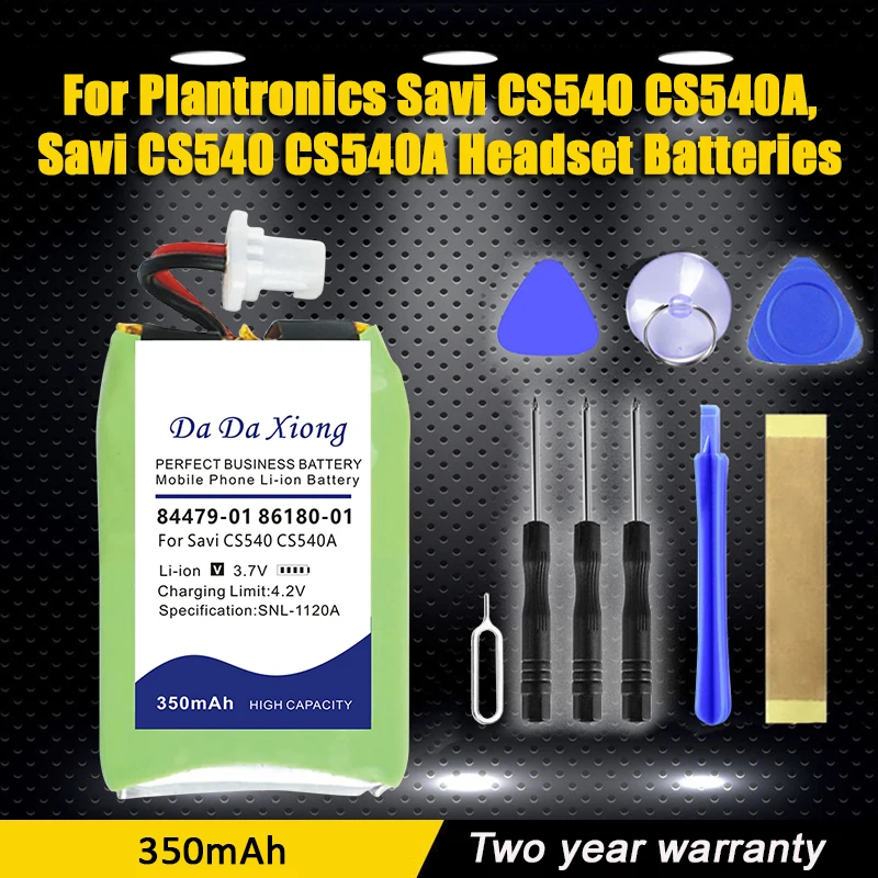 DaDaXiong 350mAh 84479-01 86180-01 Battery For Plantronics Savi CS540 CS540A,Savi CS540 CS540A Headset Batteries
DaDaXiong 350mAh 84479-01 86180-01 Battery For Plantronics Savi CS540 CS540A,Savi CS540 CS540A Headset Batteries