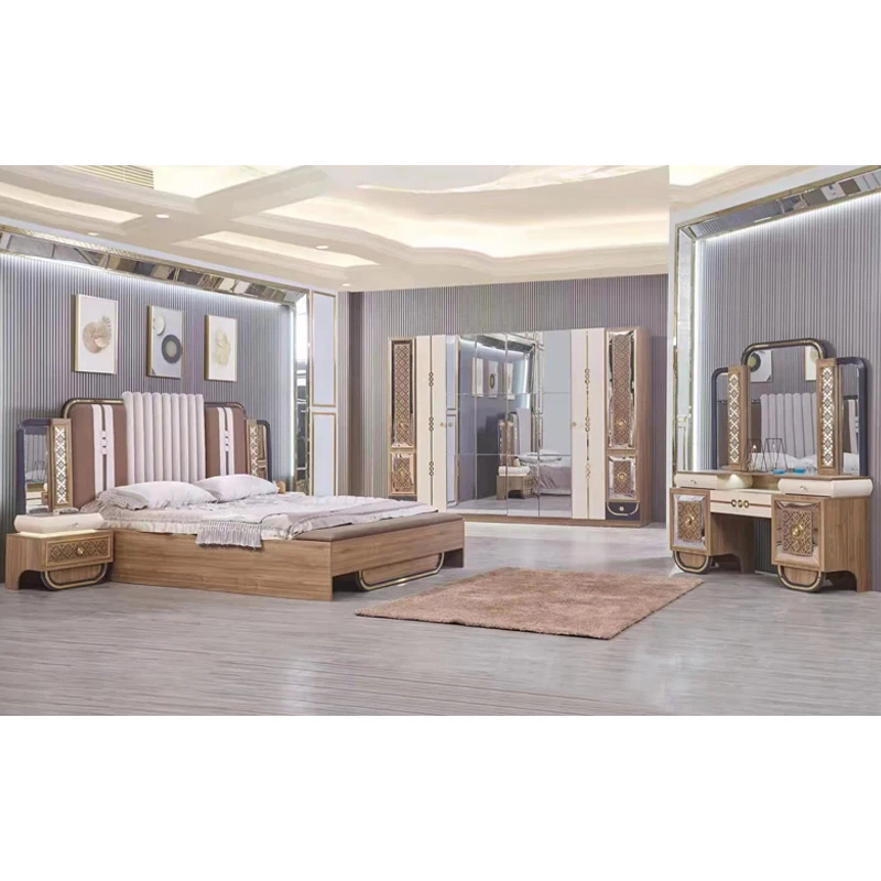 Master King Bedroom Furniture Modern Deluxe Bed Room Set High Quality Bedroom Furniture Set
Master King Bedroom Furniture Modern Deluxe Bed Room Set High Quality Bedroom Furniture Set
