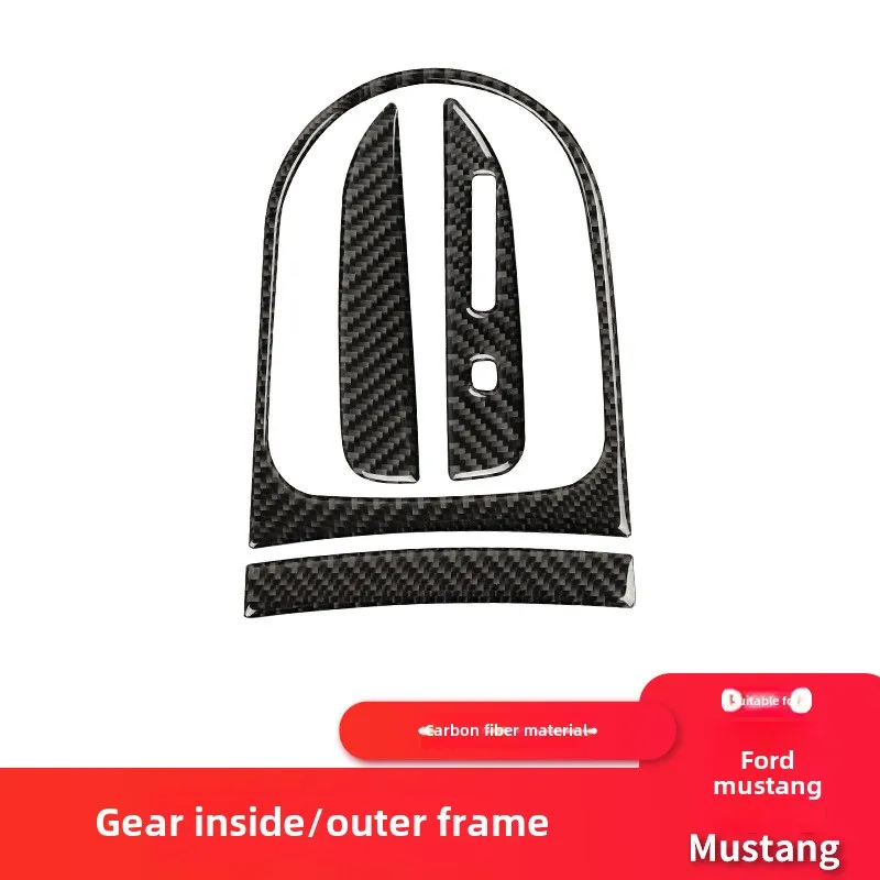 For Ford Mustang carbon fiber gear frame decorative sticker, car interior modification accessories decorative sticker
For Ford Mustang carbon fiber gear frame decorative sticker, car interior modification accessories decorative sticker