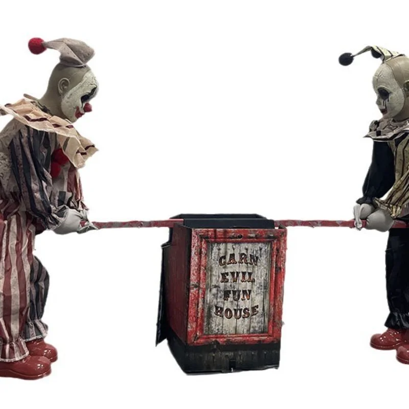 Halloween new American scene arrangement seesaw clown props haunted house luminous sound infrared induction decoration
Halloween new American scene arrangement seesaw clown props haunted house luminous sound infrared induction decoration