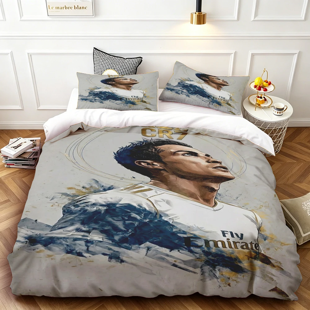 Duvet cover CR7 comfortable and durable, high-definition printing, single/double size suitable for boys and girls
Duvet cover CR7 comfortable and durable, high-definition printing, single/double size suitable for boys and girls