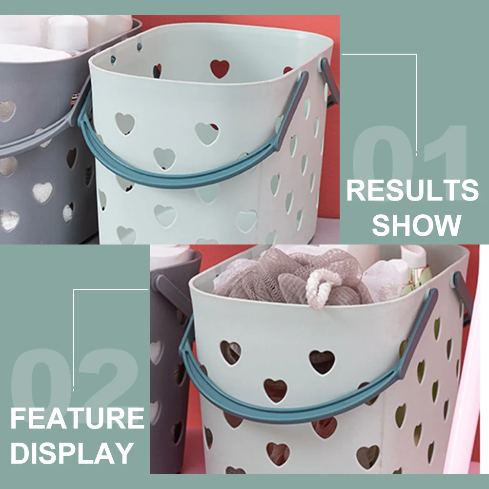 Plastic Organizer Storage Basket Heart Shape Hollow-Out Shower Caddy Bin Bathroom Sundry Container Stylish Lightweight
Plastic Organizer Storage Basket Heart Shape Hollow-Out Shower Caddy Bin Bathroom Sundry Container Stylish Lightweight