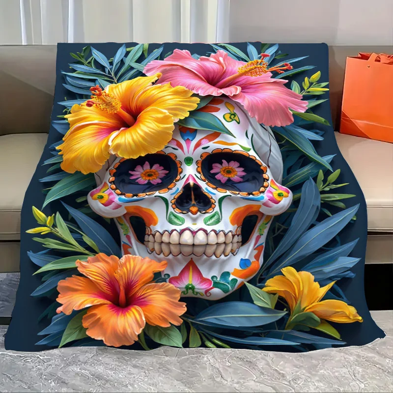 Flannel Blanket-Soft Lightweight All-season Sugar Skull Floral Baby Blanket Soft Cozy for Kids Bedding
Flannel Blanket-Soft Lightweight All-season Sugar Skull Floral Baby Blanket Soft Cozy for Kids Bedding
