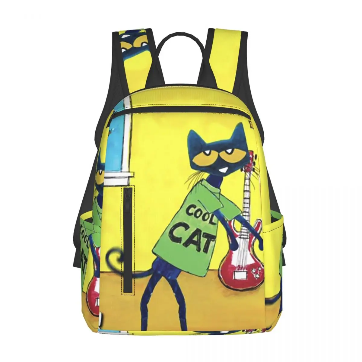 Pete The Cat Backpack Daypack Large Capacity Kids BookBag School Bag Shoulder Bags for Men Women
Pete The Cat Backpack Daypack Large Capacity Kids BookBag School Bag Shoulder Bags for Men Women
