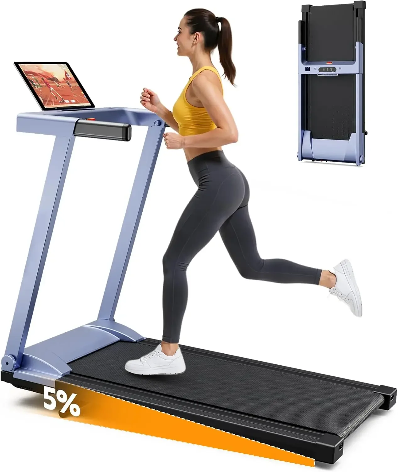 5% Incline Walking Pad Treadmill, 300LB Capacity Folding Treadmills for Home, Walking pad with Handle bar, 3.0 HP Quiet Dual Cus
5% Incline Walking Pad Treadmill, 300LB Capacity Folding Treadmills for Home, Walking pad with Handle bar, 3.0 HP Quiet Dual Cus