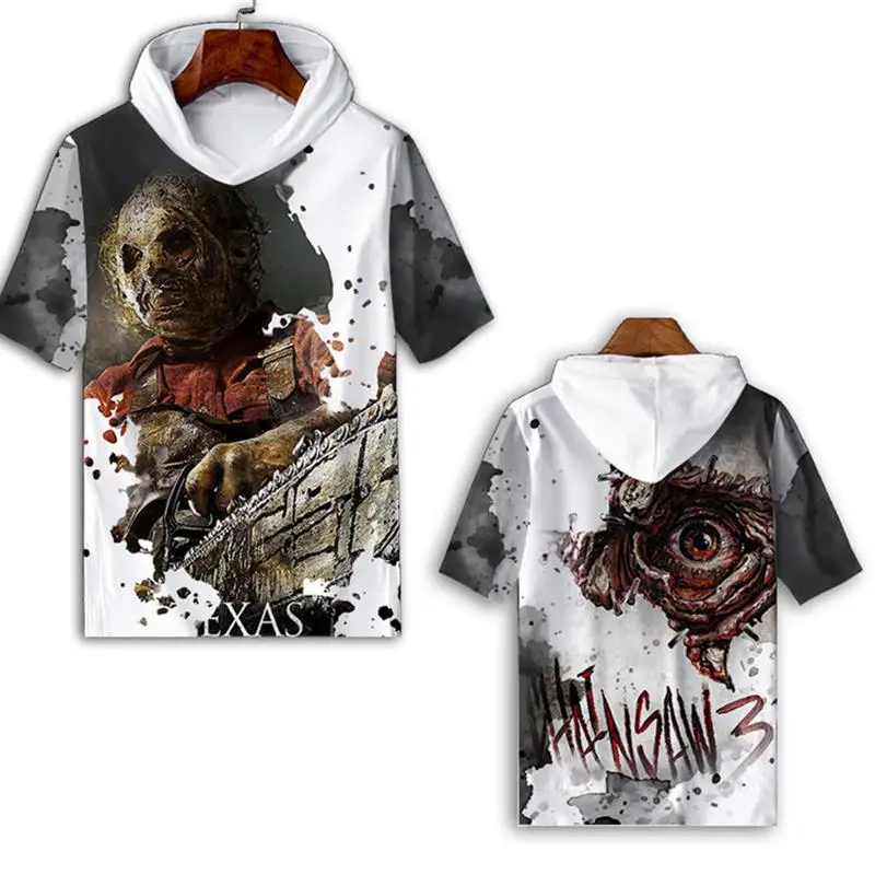 New Texas Saw Madness Print Men's Short Sleeve T-Shirt Trendy Polyester Fiber Cartoon Pattern Skins Breathable Non-fading
New Texas Saw Madness Print Men's Short Sleeve T-Shirt Trendy Polyester Fiber Cartoon Pattern Skins Breathable Non-fading