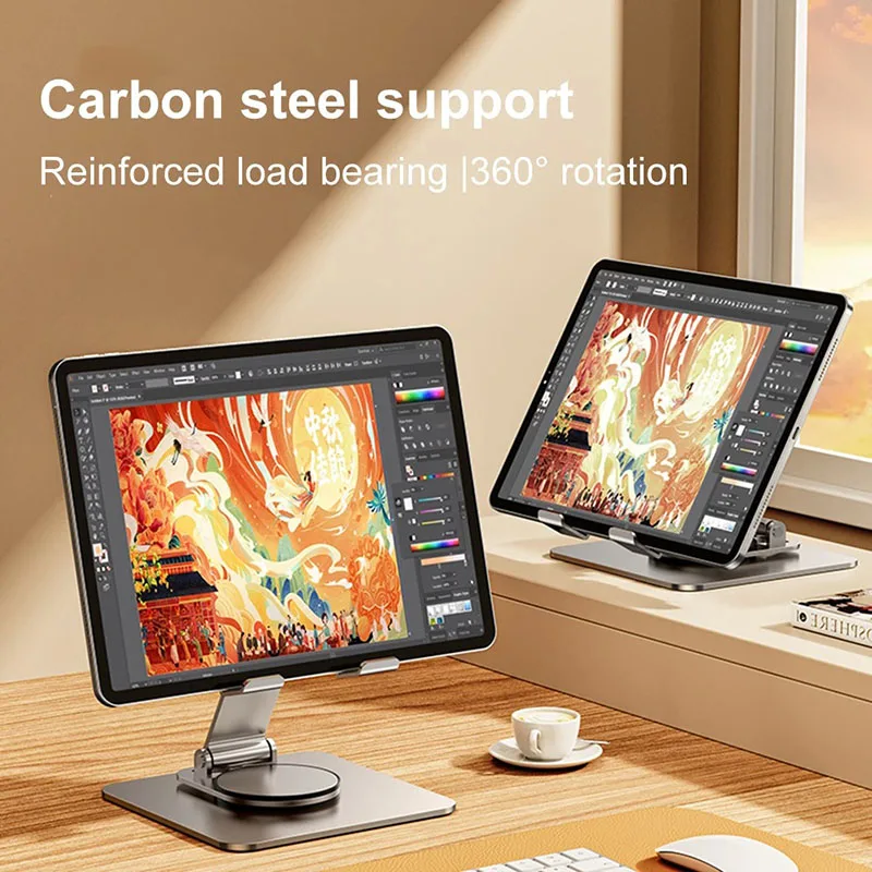 Tablet Stand 360° Rotating Adjustable Desktop Stand Non-Slip Portable Monitor Holder for Office Ipad Accessories
Tablet Stand 360° Rotating Adjustable Desktop Stand Non-Slip Portable Monitor Holder for Office Ipad Accessories
