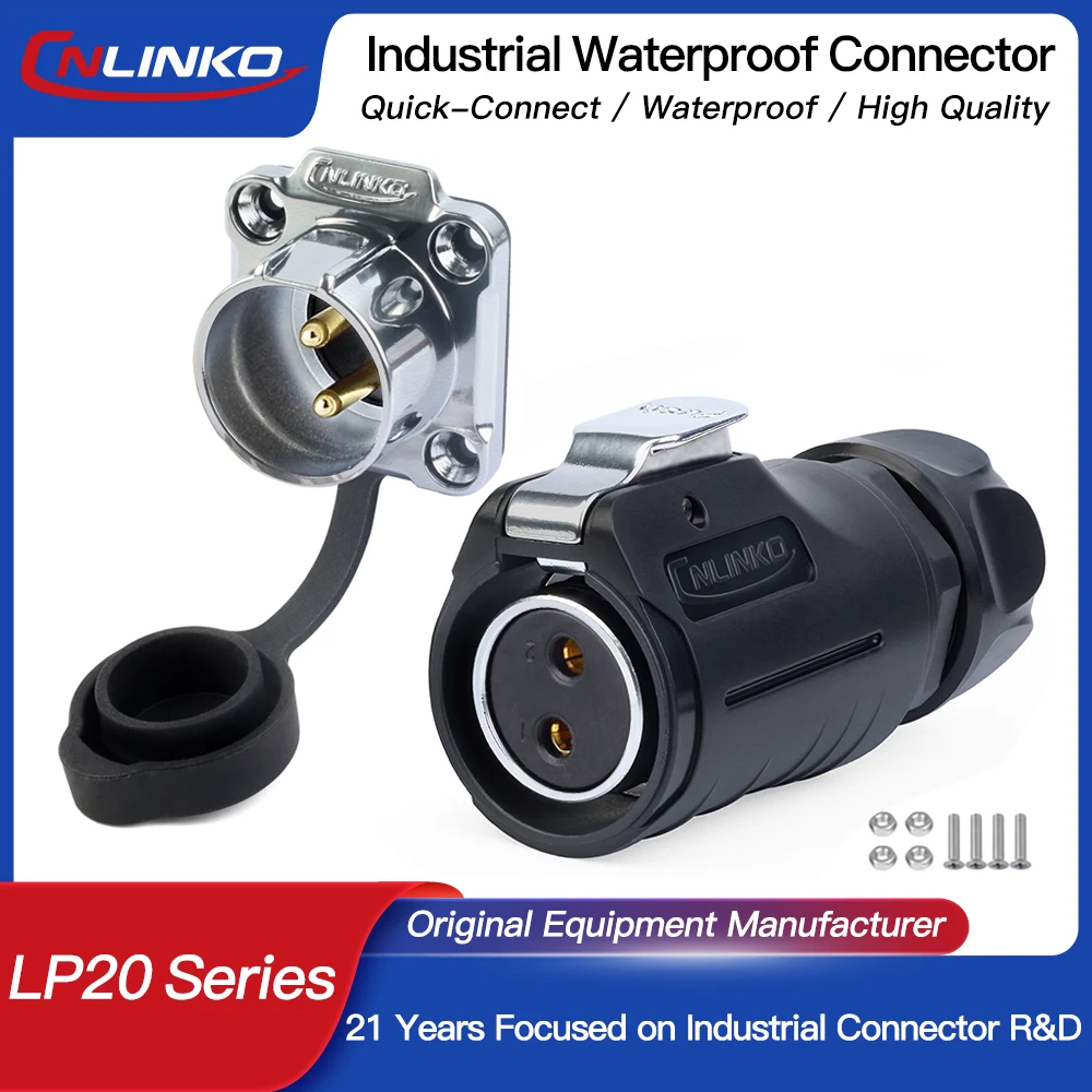 CNLINKO LP20 Reverse Mount Circular Connector IP68 Waterproof 2-12 Pin Solder Cable Outdoor Electrical Connector High Quality
CNLINKO LP20 Reverse Mount Circular Connector IP68 Waterproof 2-12 Pin Solder Cable Outdoor Electrical Connector High Quality