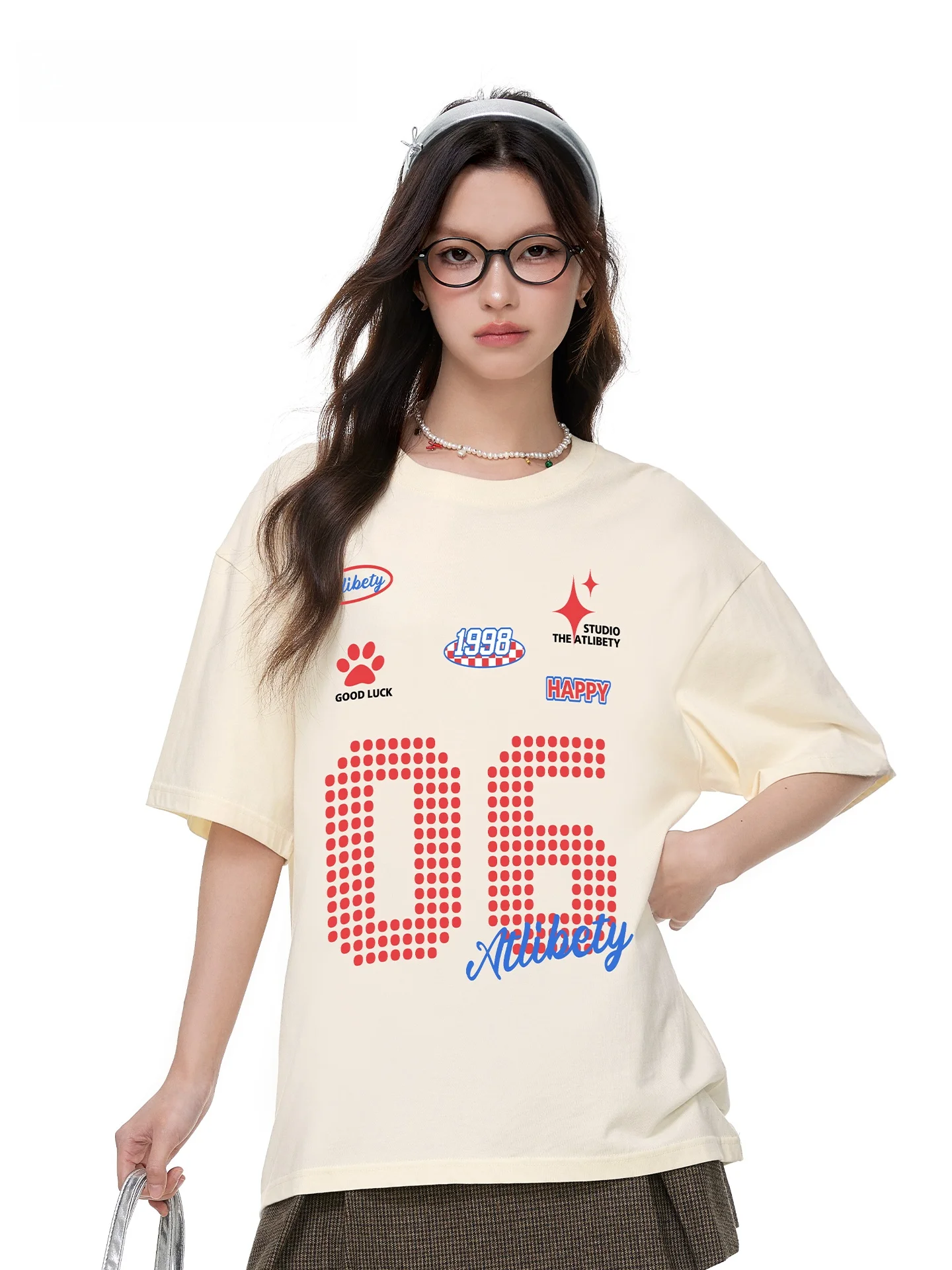 ATLIBETY American Style Sportswear Cotton round Neck Short Sleeve T-Shirt Unisex Summer Loose Casual Half Sleeve T-Shirt
ATLIBETY American Style Sportswear Cotton round Neck Short Sleeve T-Shirt Unisex Summer Loose Casual Half Sleeve T-Shirt