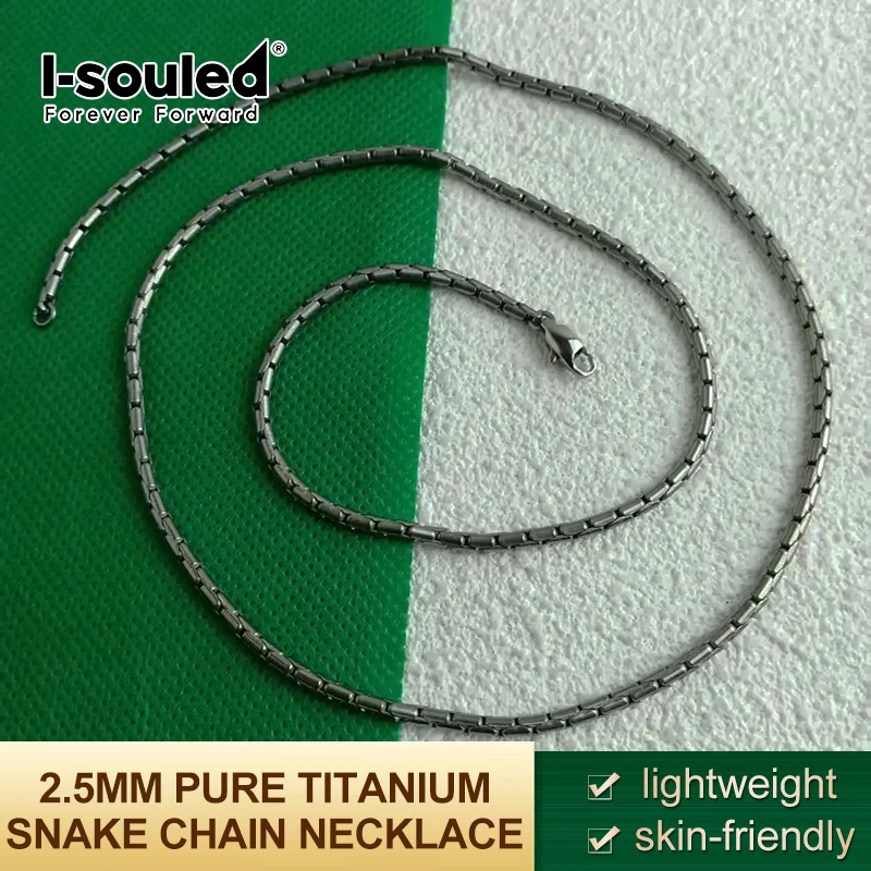 2.5mm pure titanium snake chain necklace ∥ anti allergic collarbone chain ∥ unisex
2.5mm pure titanium snake chain necklace ∥ anti allergic collarbone chain ∥ unisex