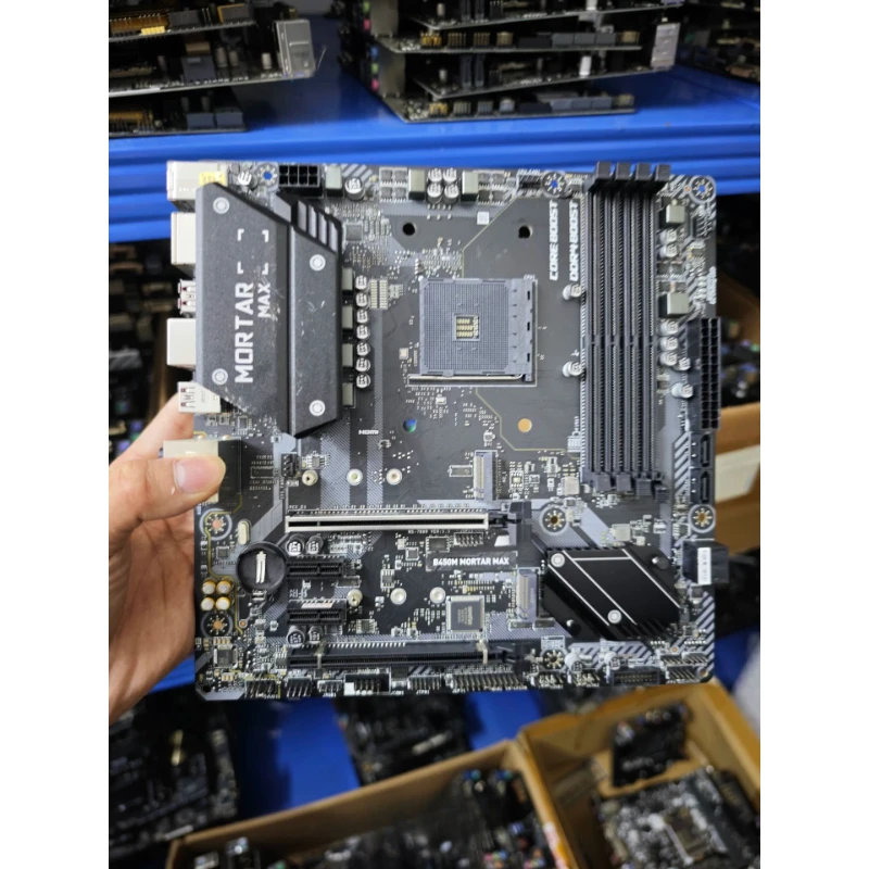 Used mATX Motherboard for MSI B450M MORTAR MAX AM4 B450 DDR4 Dual M.2 USB3.2 Gen2 Type-C Nice Condition
Used mATX Motherboard for MSI B450M MORTAR MAX AM4 B450 DDR4 Dual M.2 USB3.2 Gen2 Type-C Nice Condition