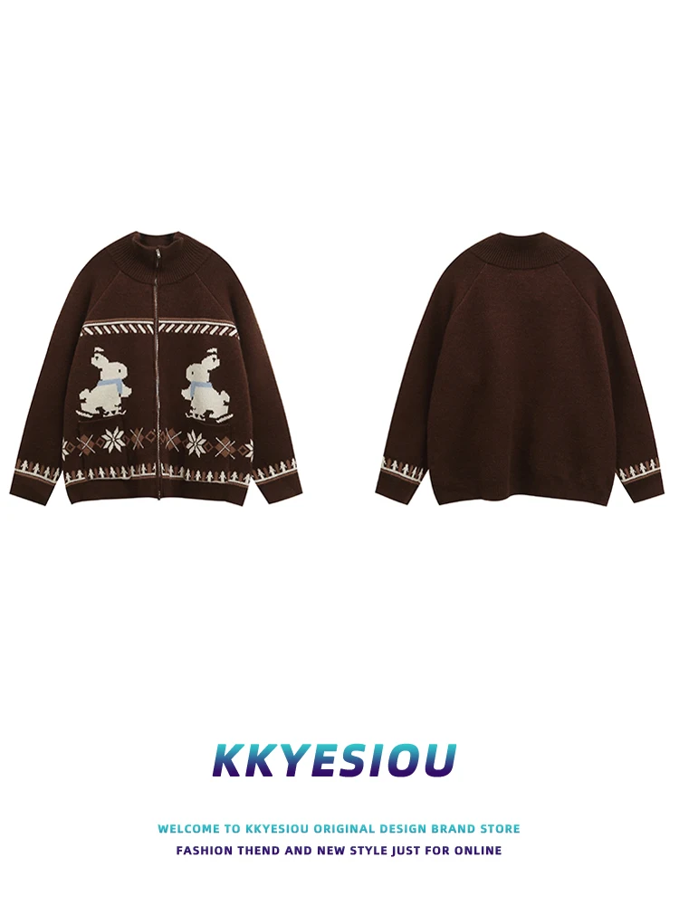KKyesiou American Retro College Sle Вязаный открытый кардиган ex Rabbit Feynman Island Свитер Джет Молодежная повседневная зимняя одежда
KKyesiou American Retro College Sle Вязаный открытый кардиган ex Rabbit Feynman Island Свитер Джет Молодежная повседневная зимняя одежда