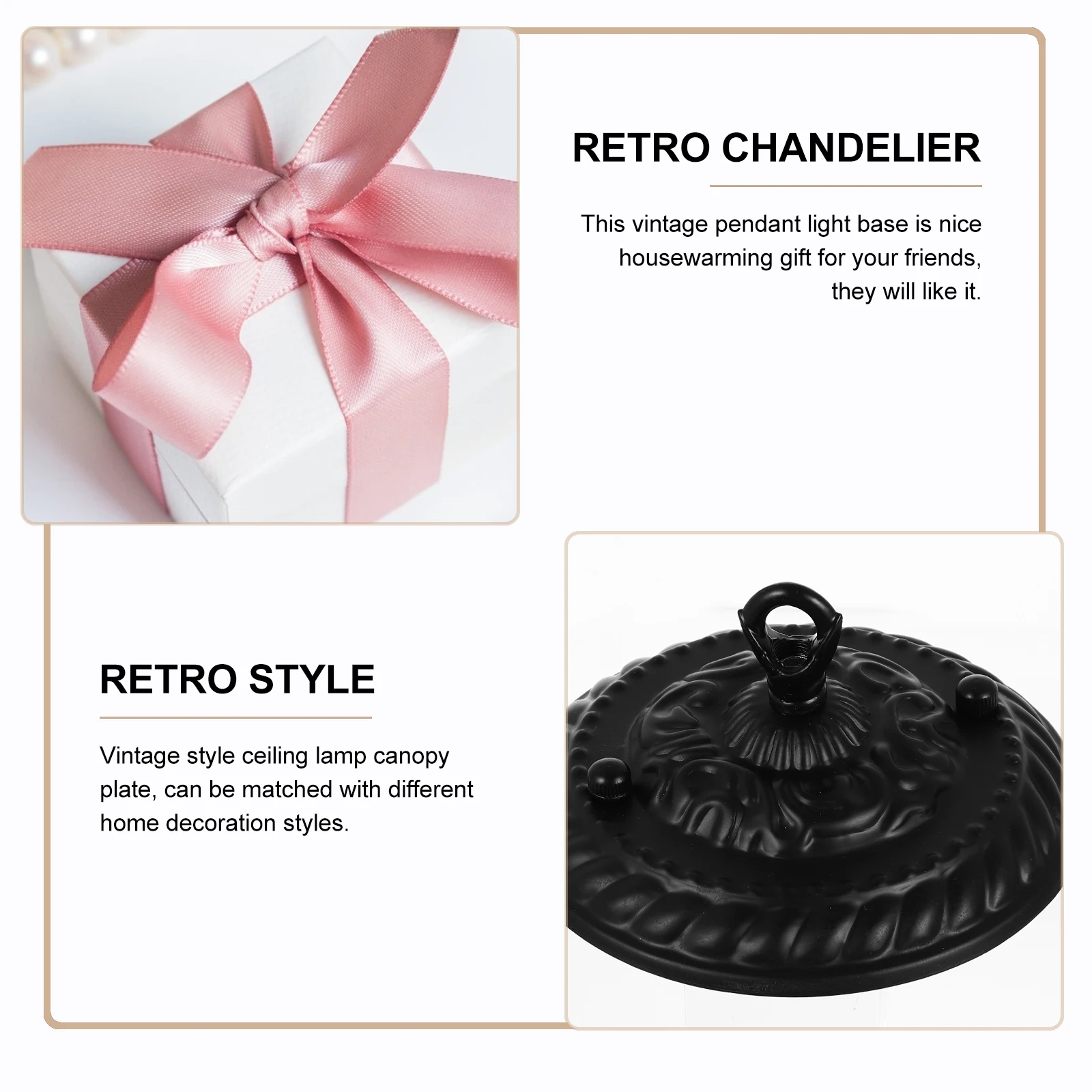Retro Ceiling Light Canopy Hook Steel Base Vintage Chandelier Plate Durable Rustproof Pendant Lamp Cover For Cafe Bar Home Decor
Retro Ceiling Light Canopy Hook Steel Base Vintage Chandelier Plate Durable Rustproof Pendant Lamp Cover For Cafe Bar Home Decor