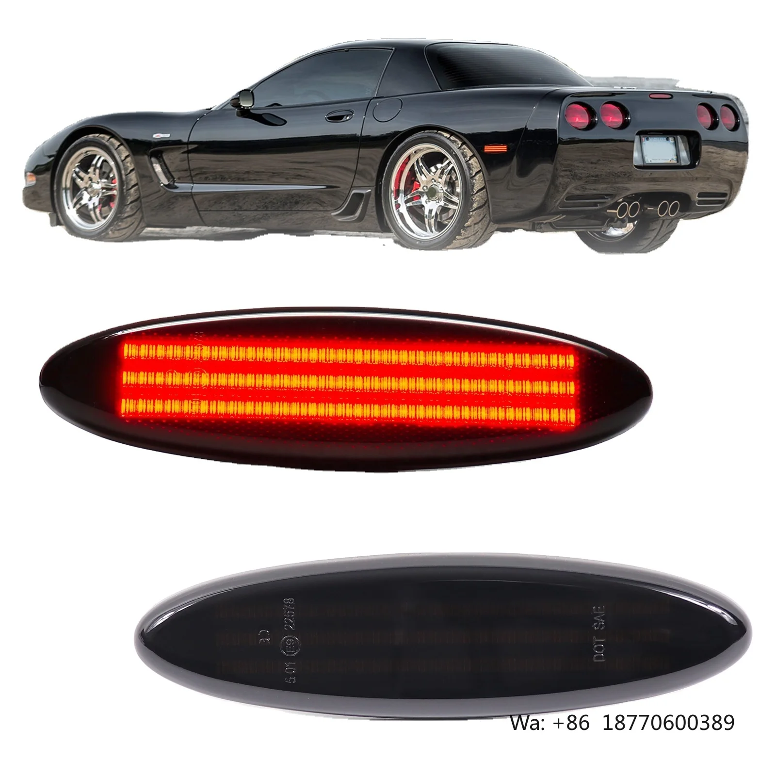 FetonAuto CE Full Led Rear Bumper Indicator Lamps for Chevy Corvette C5 97-04 Repeater Blinker Side Marker Lights
FetonAuto CE Full Led Rear Bumper Indicator Lamps for Chevy Corvette C5 97-04 Repeater Blinker Side Marker Lights
