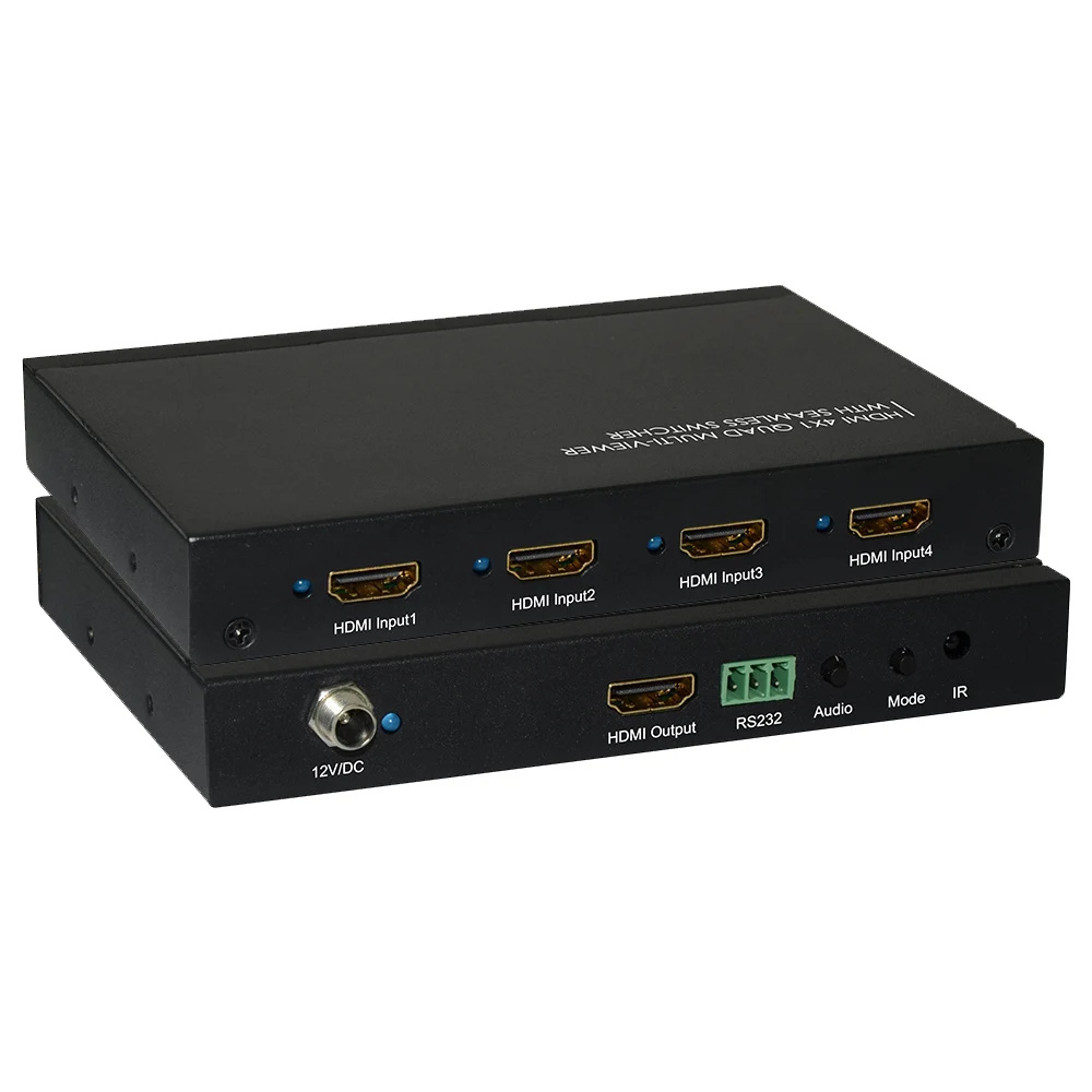 HDMI 1080P 60Hz 4x1 Quad Multi-Viewer Seamless Switch, Multi Screen Switch 5 Display Modes with IR, RS232
HDMI 1080P 60Hz 4x1 Quad Multi-Viewer Seamless Switch, Multi Screen Switch 5 Display Modes with IR, RS232