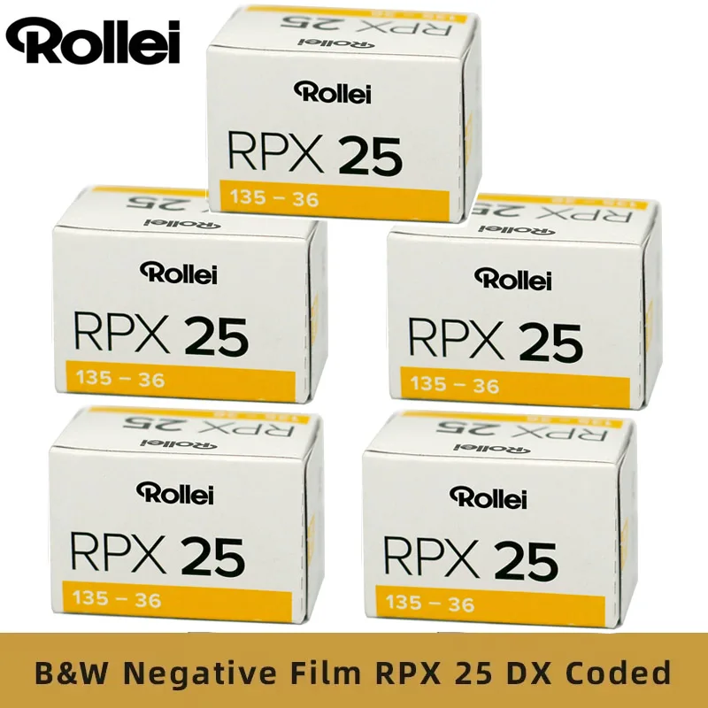 1/3/5 Rolls Rollei RPX 25 135 35mm Black And White Negative Film(36 Exposures/Roll)For Kodak M35/M38/H35 Fujifilm 135Camera
1/3/5 Rolls Rollei RPX 25 135 35mm Black And White Negative Film(36 Exposures/Roll)For Kodak M35/M38/H35 Fujifilm 135Camera