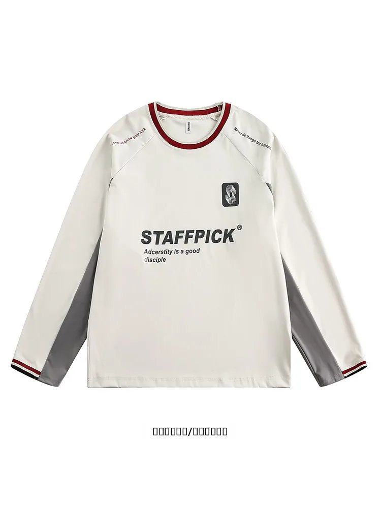 Свободная футболка с длинным рукавом в стиле ретро, уличный стиль, универсальный повседневный топ с круглым вырезом для мужчин и женщин
Свободная футболка с длинным рукавом в стиле ретро, уличный стиль, универсальный повседневный топ с круглым вырезом для мужчин и женщин