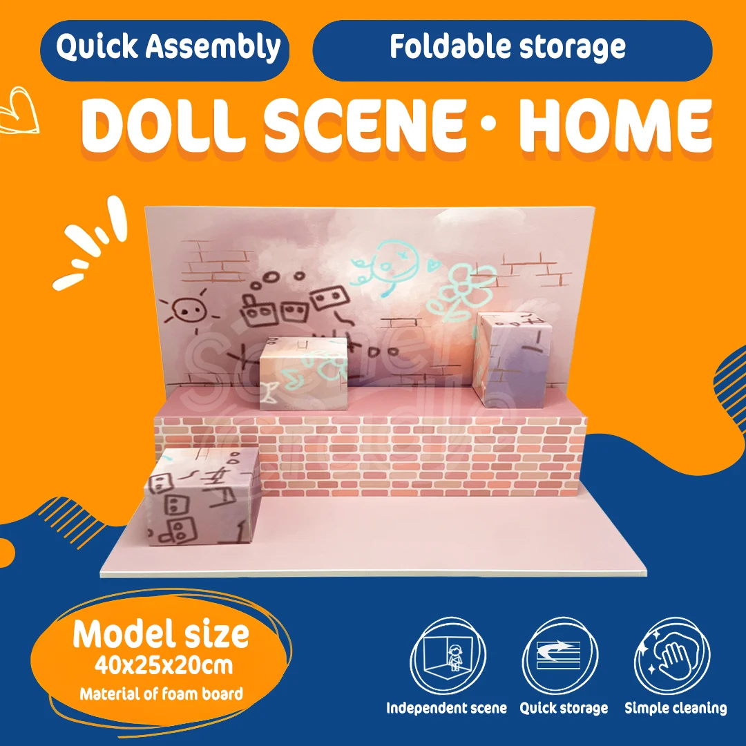 Assembly model of miniature scene background board,used to display vehicles,dolls, actions, characters, PVC background materia
Assembly model of miniature scene background board,used to display vehicles,dolls, actions, characters, PVC background materia