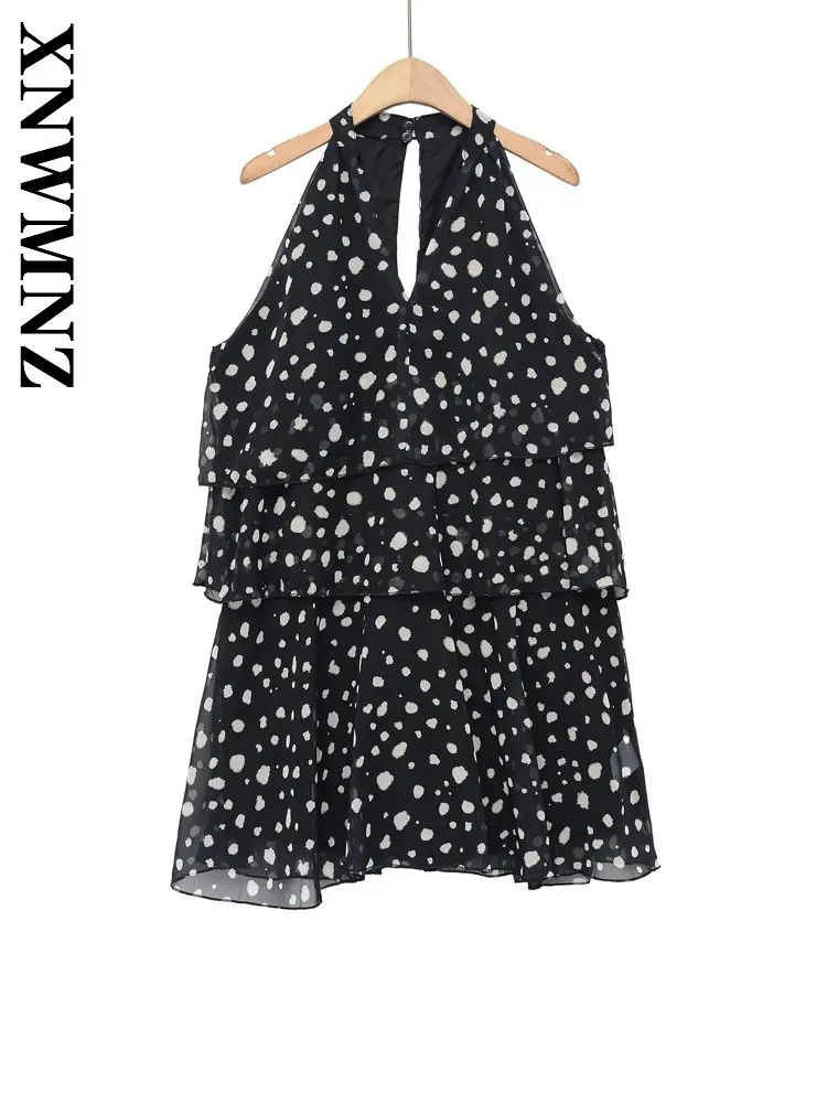 XNWMNZ 2026 Summer New Lady Holiday Casual Halter Sleeveless Tierred mini Vest Chic Vintage Woman Bohemian Print Thin Slim Top
XNWMNZ 2026 Summer New Lady Holiday Casual Halter Sleeveless Tierred mini Vest Chic Vintage Woman Bohemian Print Thin Slim Top