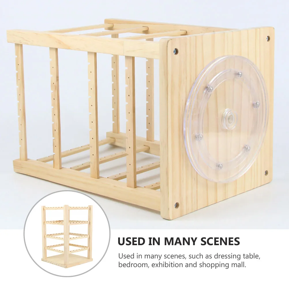 Wooden Display Rack Vintage Style Rustproof Durable Jewelry Storage Organizer Stand for Bedroom Dressing Table Exhibition Holder
Wooden Display Rack Vintage Style Rustproof Durable Jewelry Storage Organizer Stand for Bedroom Dressing Table Exhibition Holder
