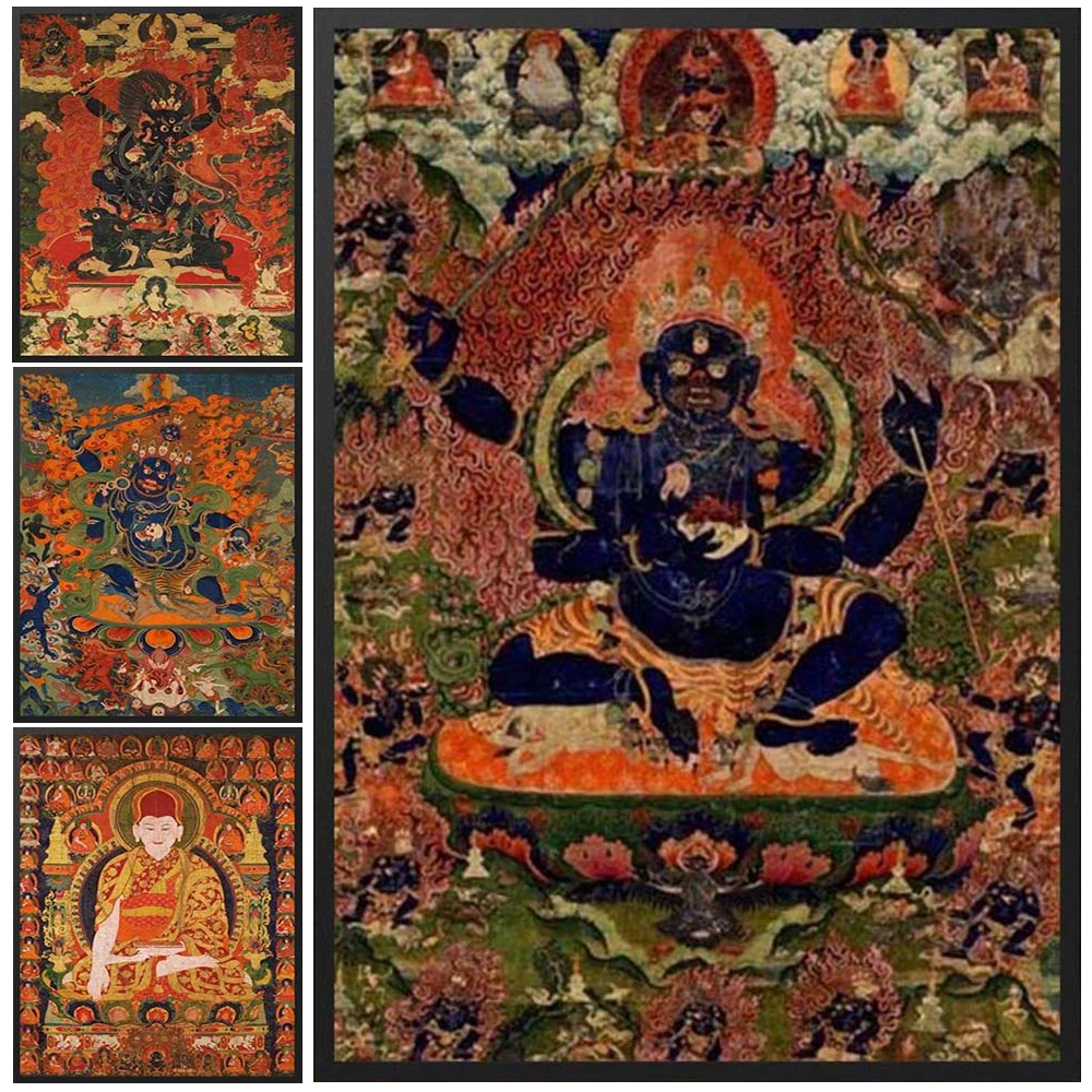 Four Faced Mahakala Great One of Ngor Four Armed Mahakara Wall Pictures For Living Room Nordic Wall Art Canvas Painting Unframed
Four Faced Mahakala Great One of Ngor Four Armed Mahakara Wall Pictures For Living Room Nordic Wall Art Canvas Painting Unframed