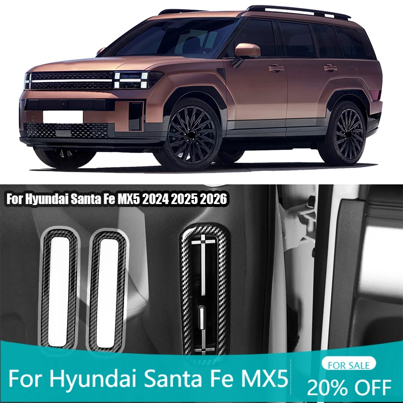 Car door air outlet decorative frame AC pillar air outlet frame For Hyundai Santa Fe MX5 2024 2025 2026
Car door air outlet decorative frame AC pillar air outlet frame For Hyundai Santa Fe MX5 2024 2025 2026