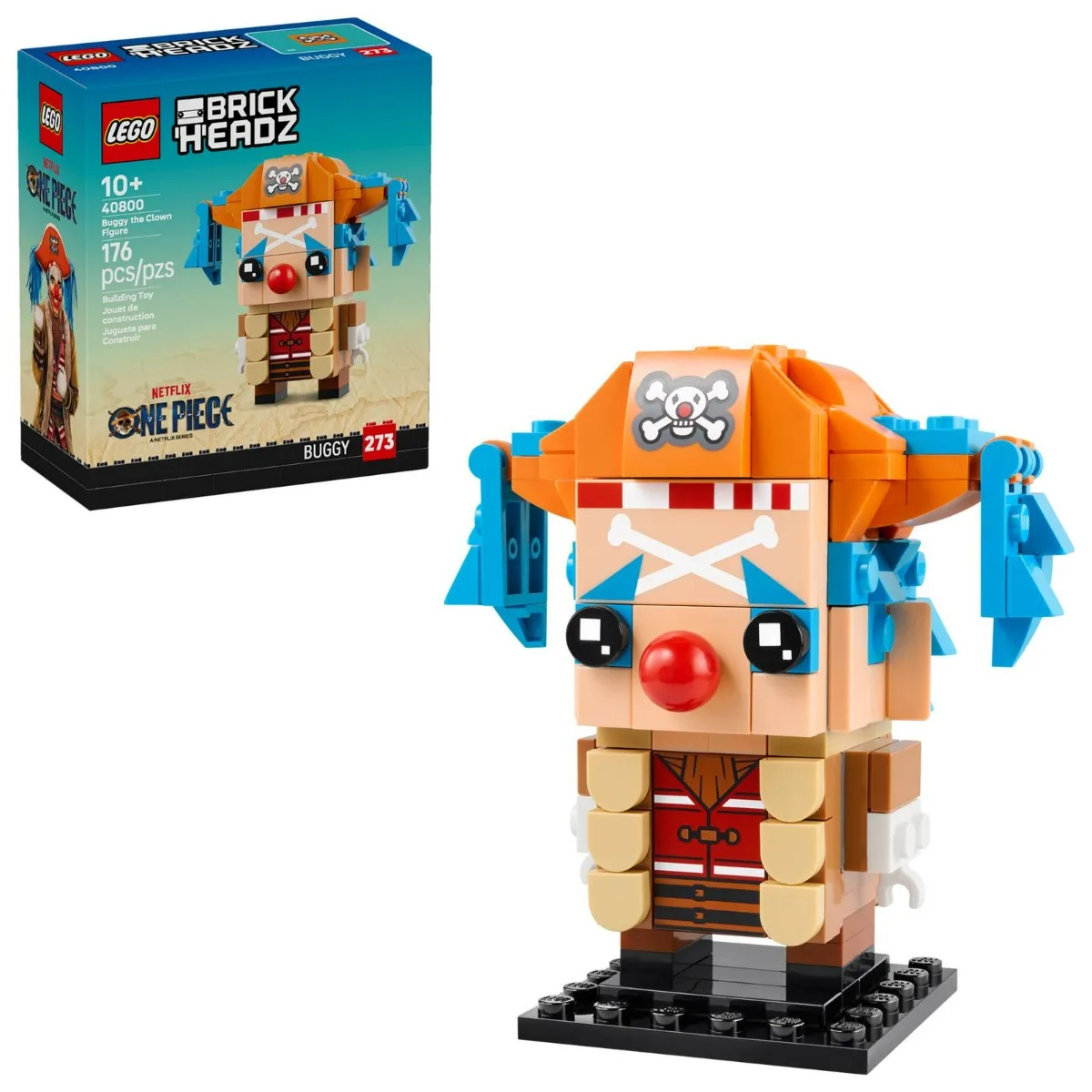 LEGO ® BrickHeadz ™ ONE PIECE Багги Фигурка клоуна (40800) для детей от 10 лет и старше, 176 предметов, подарок на день рождения, Рождество
LEGO ® BrickHeadz ™ ONE PIECE Багги Фигурка клоуна (40800) для детей от 10 лет и старше, 176 предметов, подарок на день рождения, Рождество