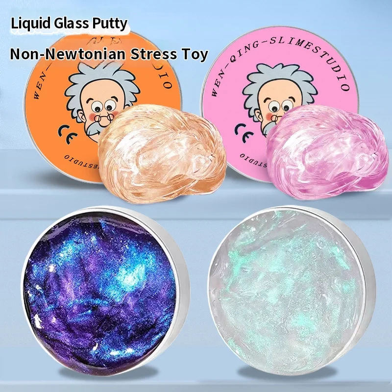 Non-newtonian Fluid Decompression Toy Elastic Modeling Clay Hand-made Putty Liquid Stress Relief DIY Color Crystal Bouncy Slime
Non-newtonian Fluid Decompression Toy Elastic Modeling Clay Hand-made Putty Liquid Stress Relief DIY Color Crystal Bouncy Slime