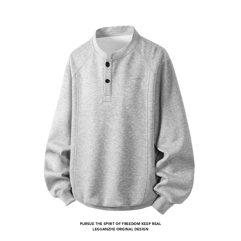 Basic Men's Button Long Sleeve Sweatshirt 2025 Autumn New Classic Solid Colour Casual Loose Sweatshirt Large Size Tops
Basic Men's Button Long Sleeve Sweatshirt 2025 Autumn New Classic Solid Colour Casual Loose Sweatshirt Large Size Tops