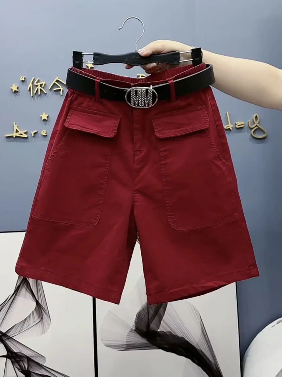 Summer Thin Washed Cotton Denim Shorts Women Loose Casual Straight Leg Five-Quarter Length Outdoor Wear Comfortable Pants
Summer Thin Washed Cotton Denim Shorts Women Loose Casual Straight Leg Five-Quarter Length Outdoor Wear Comfortable Pants