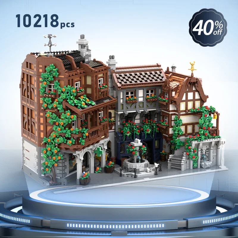 Old Town Moc Building Blocks Modular Street View Corner Building Technical Bricks Toys For Child Gifts DIY Assembly Construction
Old Town Moc Building Blocks Modular Street View Corner Building Technical Bricks Toys For Child Gifts DIY Assembly Construction