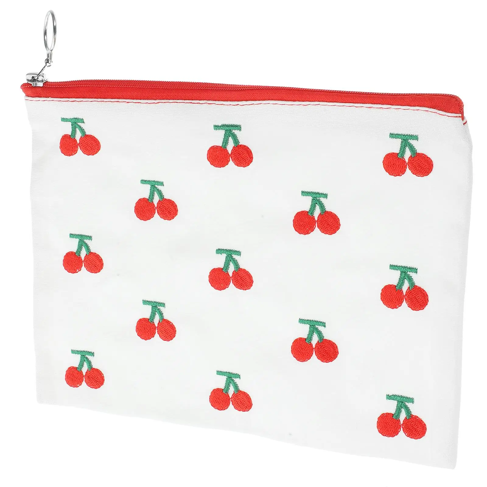 Cherry Embroidered Makeup Bag Zippered Pouch Travel Organizer Coin Purse Women Portable Cosmetics Bag Cherry Pattern Small Size
Cherry Embroidered Makeup Bag Zippered Pouch Travel Organizer Coin Purse Women Portable Cosmetics Bag Cherry Pattern Small Size