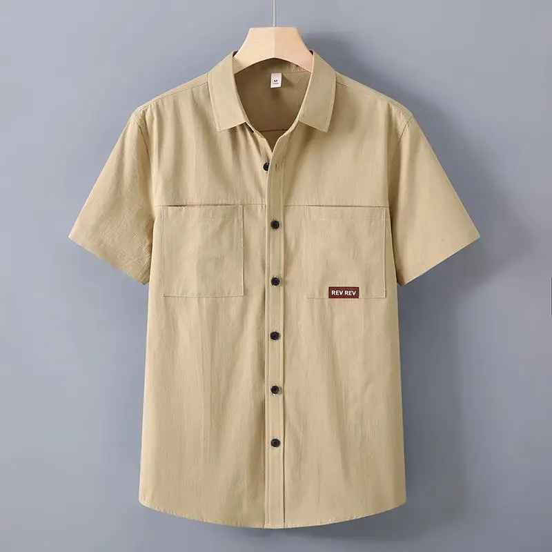 plus Size Men's Short Sleeve Workwear Cardigan High Quality Resistant to Deformation Pocket Design Thin Style Summer Shirt
plus Size Men's Short Sleeve Workwear Cardigan High Quality Resistant to Deformation Pocket Design Thin Style Summer Shirt