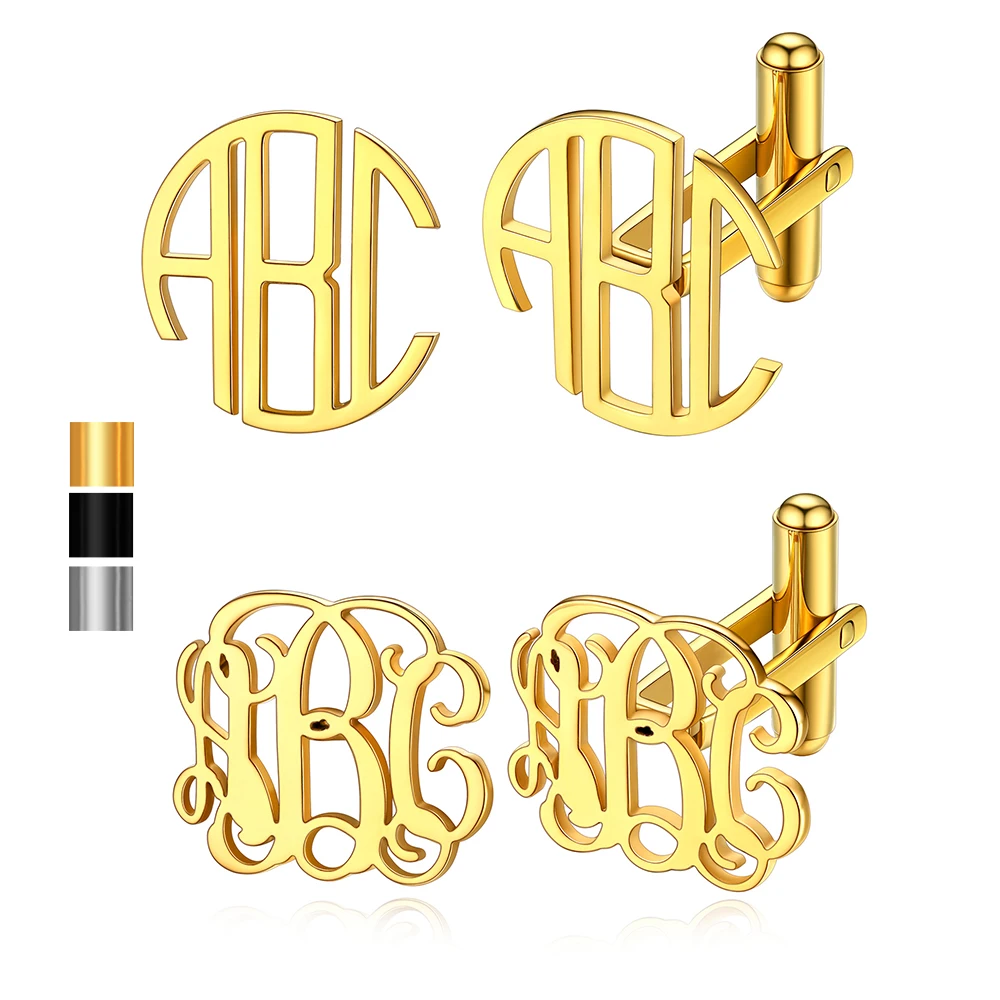 U7 Stainless Steel Custom 3 Initial Letters Cufflinks Custom Wedding Memorial Gift for Groom Best Man Father Bussiness Man Woman
U7 Stainless Steel Custom 3 Initial Letters Cufflinks Custom Wedding Memorial Gift for Groom Best Man Father Bussiness Man Woman