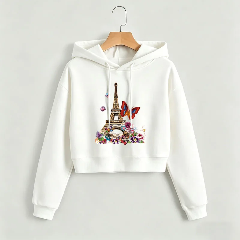 Paris Eiffel Tower with Butterfly Hoodies Cropped Sweatshirt Crop Top Hoodie Y2k Sweatshirts Gothic Casual Style Clothes
Paris Eiffel Tower with Butterfly Hoodies Cropped Sweatshirt Crop Top Hoodie Y2k Sweatshirts Gothic Casual Style Clothes
