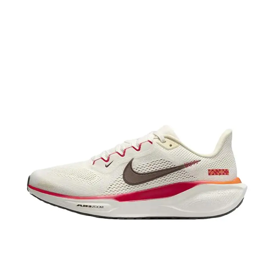 Nike Original Air Zoom Pegasus 41, женские и мужские кроссовки Ore Grey Sail White Passion Red, нескользящие, устойчивые к истиранию, HV5985-101
Nike Original Air Zoom Pegasus 41, женские и мужские кроссовки Ore Grey Sail White Passion Red, нескользящие, устойчивые к истиранию, HV5985-101