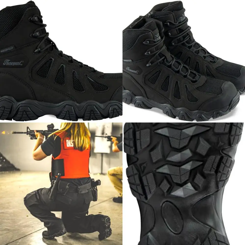 Thorogood Crosstrex 6” Waterproof Side-Zip Tactical Hiking Boots for Men - Lightweight Premium Leather and Breathable Nylon with
Thorogood Crosstrex 6” Waterproof Side-Zip Tactical Hiking Boots for Men - Lightweight Premium Leather and Breathable Nylon with