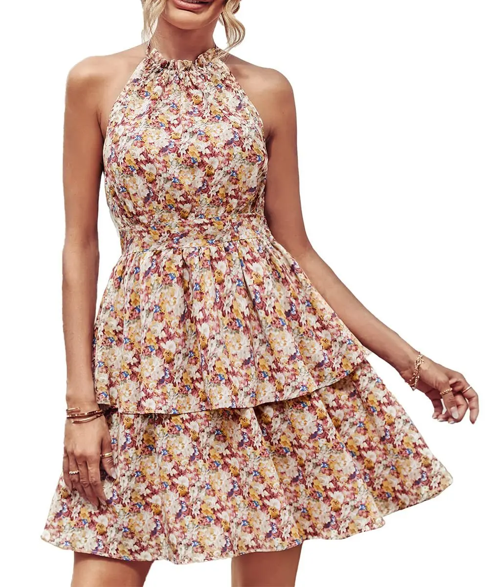 2024 Summer New Fashion Comfortable Casual Hanging Neck Off Back Printed Sleeveless Dress for Women
2024 Summer New Fashion Comfortable Casual Hanging Neck Off Back Printed Sleeveless Dress for Women