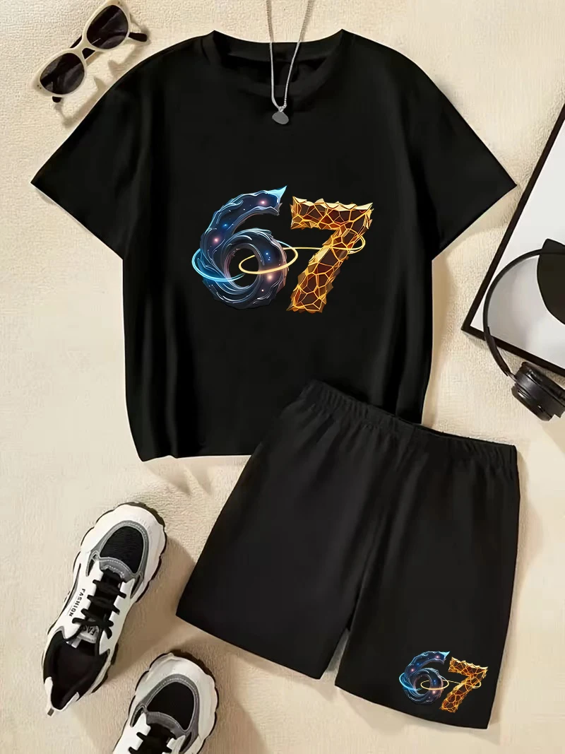Star Cracks 67 Digital Print Set - Children's Short Sleeve And Shorts Set, Unique, Casual And Fashionable, Versatile
Star Cracks 67 Digital Print Set - Children's Short Sleeve And Shorts Set, Unique, Casual And Fashionable, Versatile
