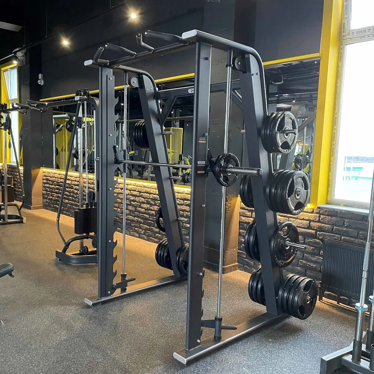Gym Strength Training Fitness Equipment Multi Functional Rack Commercial Use Smith Machine