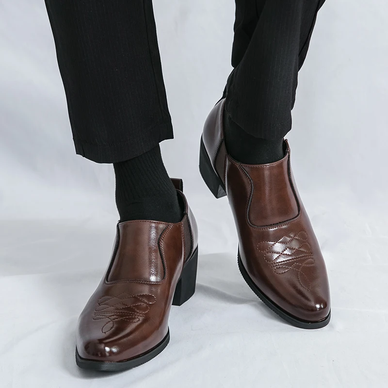 Business Men Dress Shoes All-match Casual Loafers for Men Fashion Male Leather Walking Shoes New Classic Men's Thick Soled Shoes
Business Men Dress Shoes All-match Casual Loafers for Men Fashion Male Leather Walking Shoes New Classic Men's Thick Soled Shoes