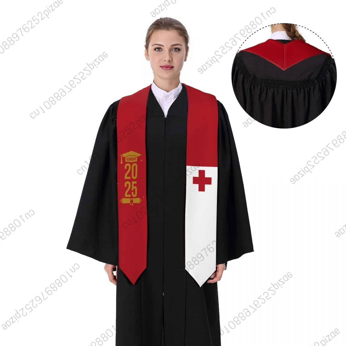 New Tonga Flag Class Of 2025 183*13CM Graduation Stole Sash Scarf For International Students Proud
New Tonga Flag Class Of 2025 183*13CM Graduation Stole Sash Scarf For International Students Proud
