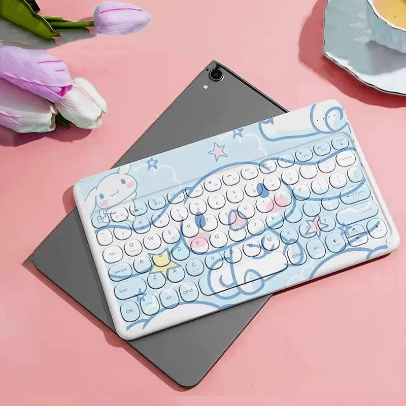 Cute Cartoon Cinnamoroll Keyboard for IPad Tablet Wireles Bluetooth Keyboard Mini Portable Keyboard Mute Rechargeable Keyboards
Cute Cartoon Cinnamoroll Keyboard for IPad Tablet Wireles Bluetooth Keyboard Mini Portable Keyboard Mute Rechargeable Keyboards