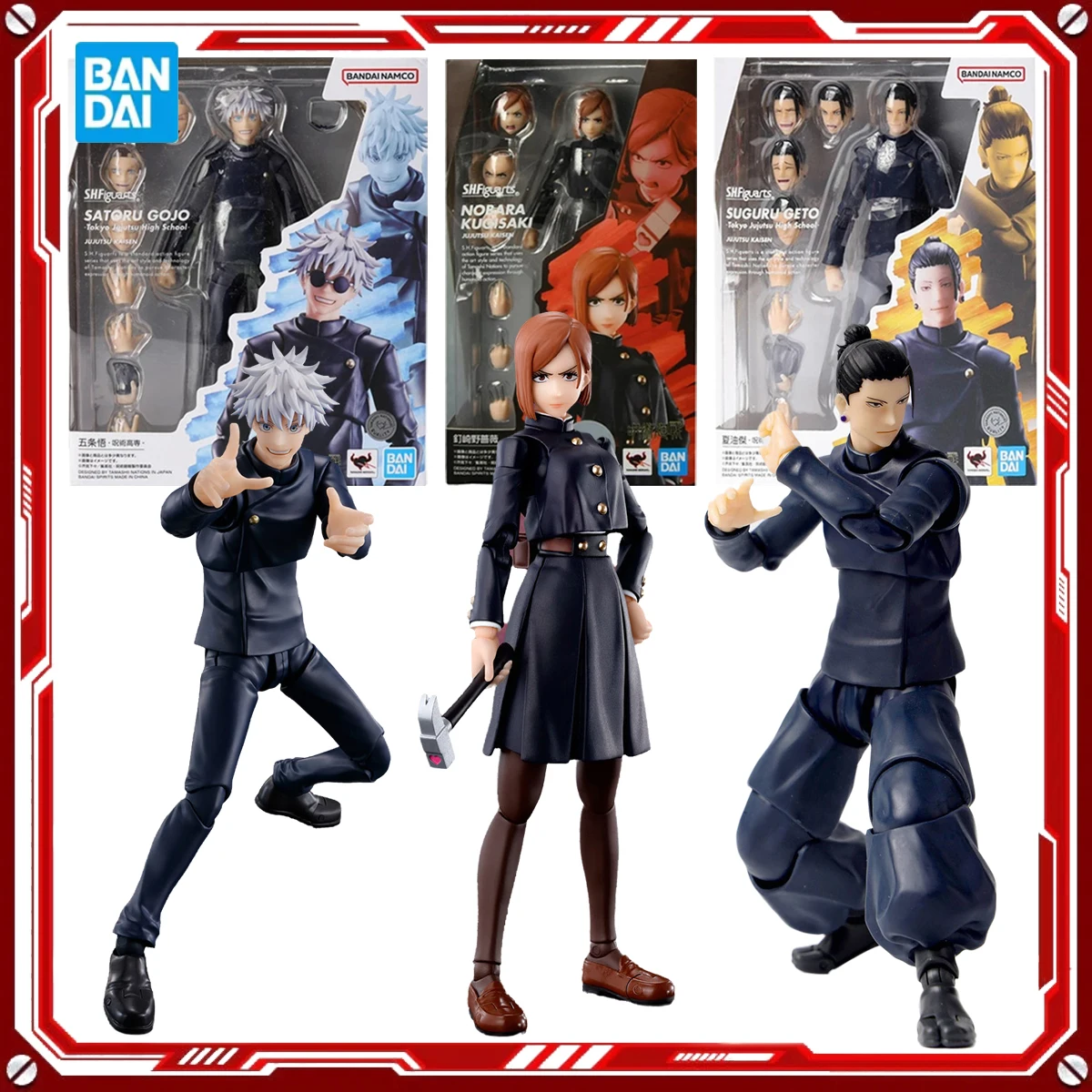 Bandai Genuine Jujutsu Kaisen Anime Model Kits Kugisaki Nobara Satoru Gojo Geto Suguru Toy SHF Action Figure Assembly Model Gift
Bandai Genuine Jujutsu Kaisen Anime Model Kits Kugisaki Nobara Satoru Gojo Geto Suguru Toy SHF Action Figure Assembly Model Gift