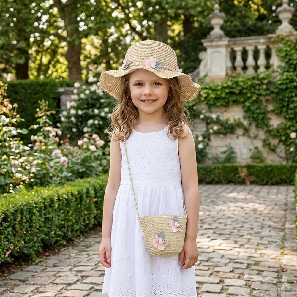 2Pcs/Set Wide Brim Straw Hat Beach Bag Set Sun Hat Tote Bag Straw Wide Hat Flower Design Breathable Children Beach Hats Set
2Pcs/Set Wide Brim Straw Hat Beach Bag Set Sun Hat Tote Bag Straw Wide Hat Flower Design Breathable Children Beach Hats Set