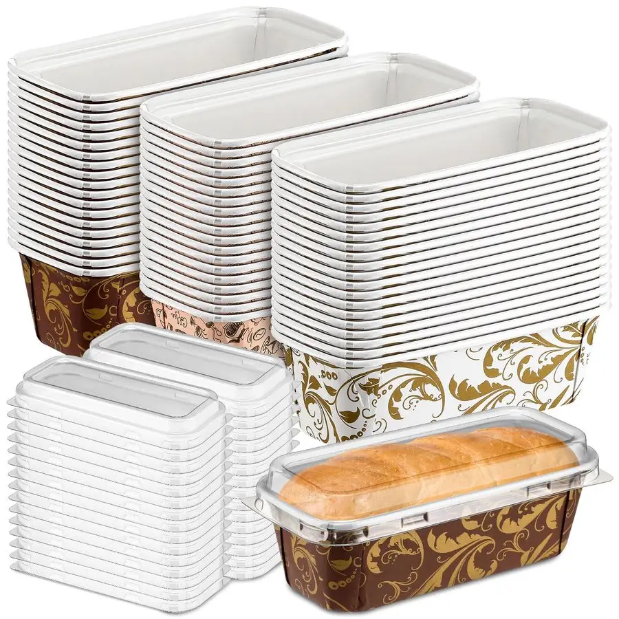 60 шт. одноразовых бумажных форм для выпечки (6 x 2,5 x 2 дюйма) с крышками, крафт-формы для тортов и хлеба на День святого Валентина
60 шт. одноразовых бумажных форм для выпечки (6 x 2,5 x 2 дюйма) с крышками, крафт-формы для тортов и хлеба на День святого Валентина