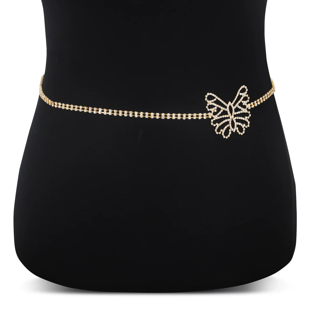 Simple Single-layer Butterfly Rhinestone Waist Chain Street photography Women's Body Chain Jewelry
Simple Single-layer Butterfly Rhinestone Waist Chain Street photography Women's Body Chain Jewelry